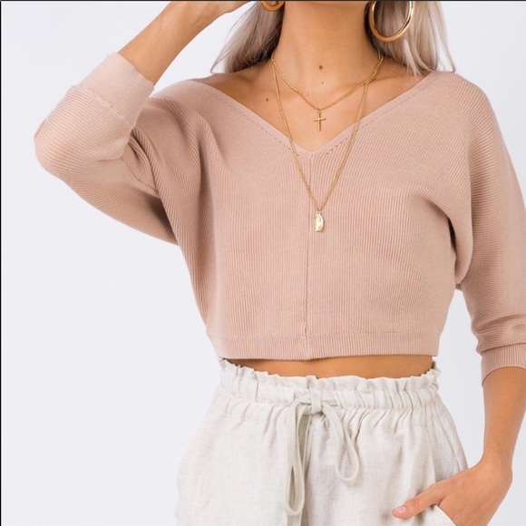 Princess Polly Sweaters - Princess poly love more knit top cropped sweater